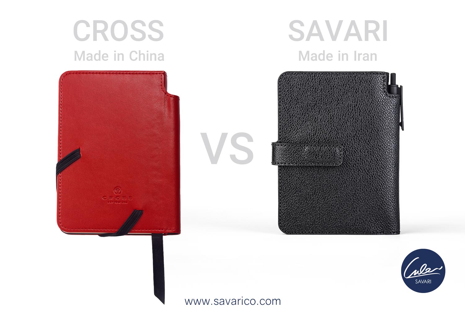 8 تفاوت ژورنال های جیبی چرم سواری و دفتر جیبی کراس Cross